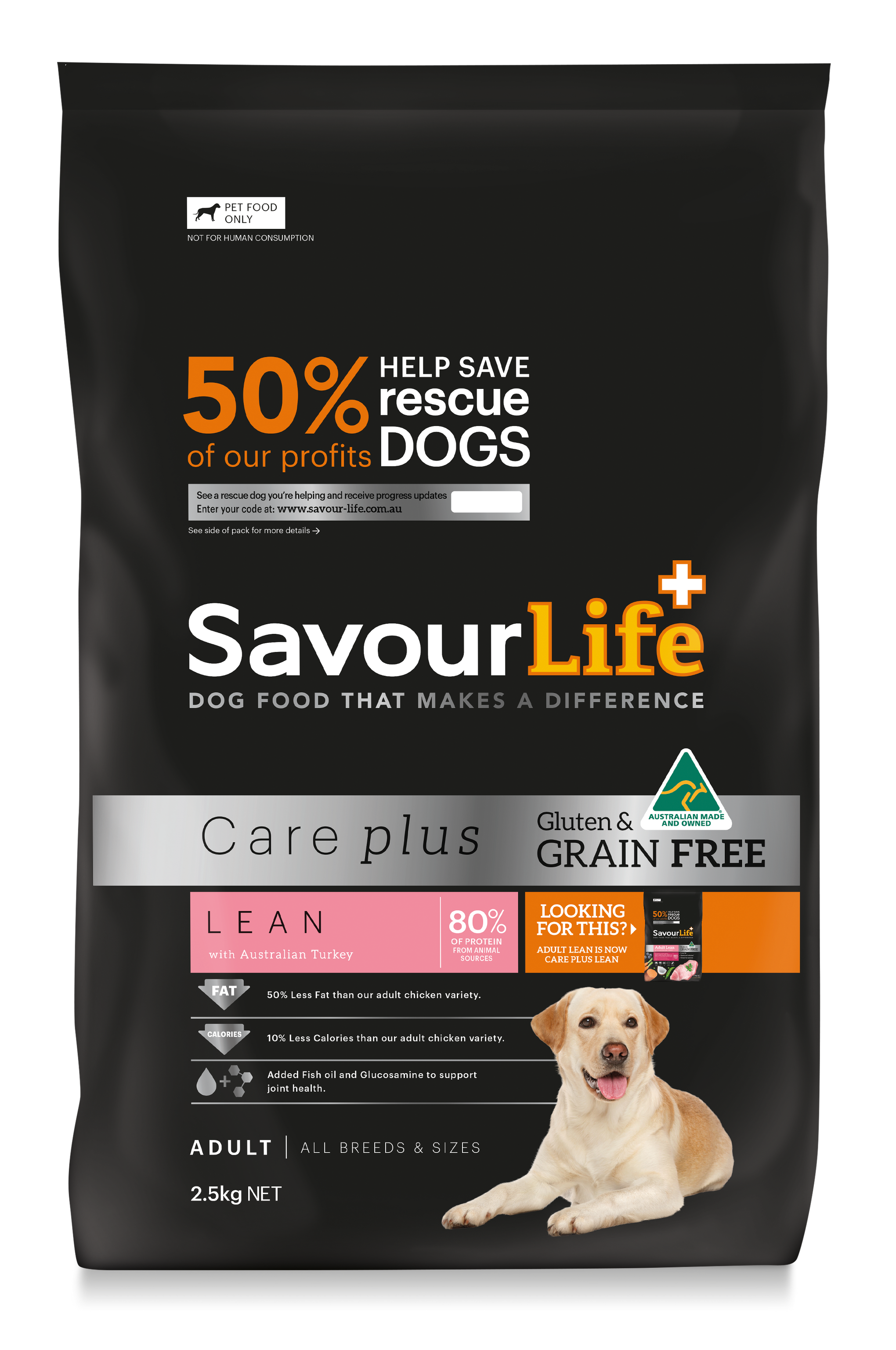 SavourLife Grain Free Care Plus Adult Dog Lean Turkey Dry Food