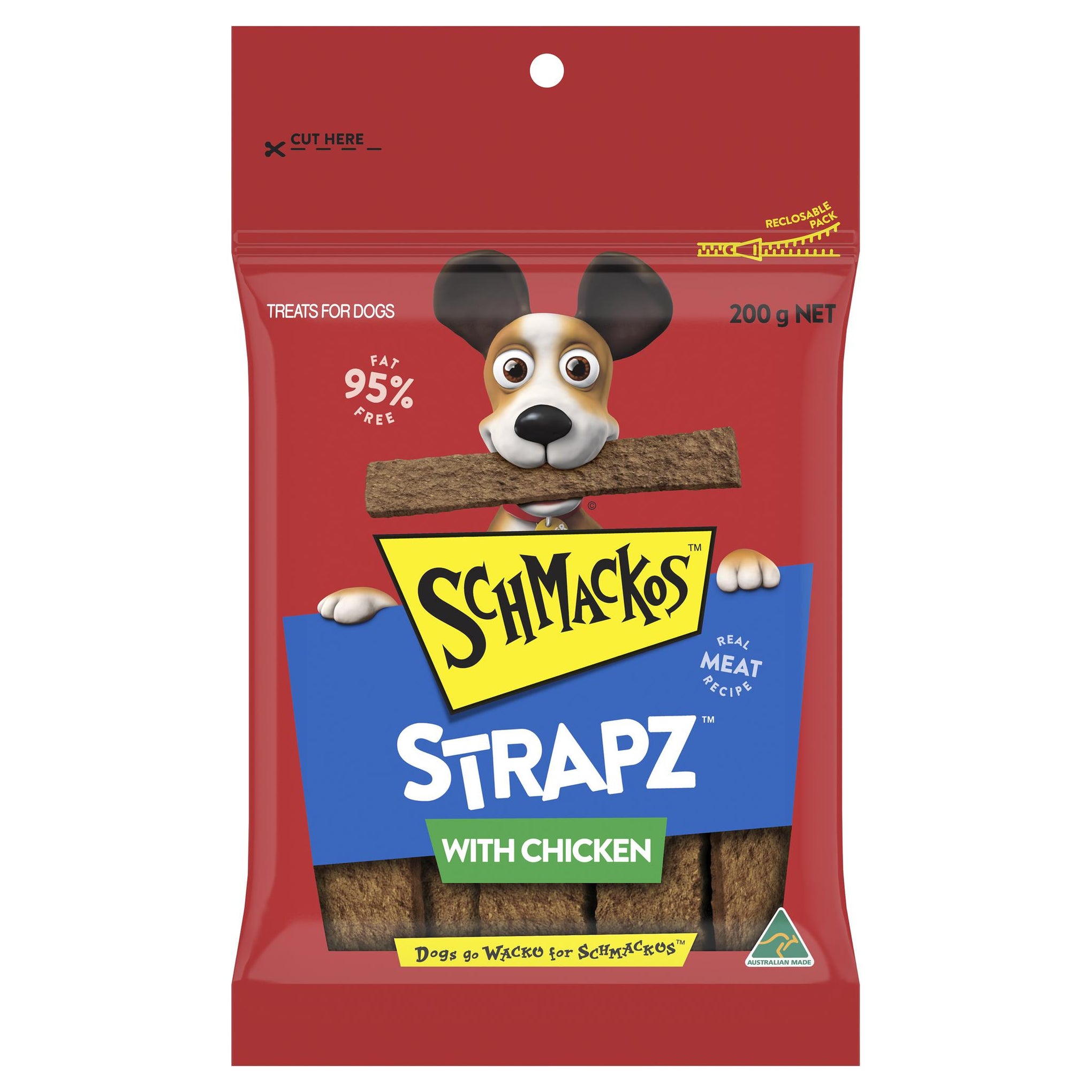 Schmackos Dog Treat Strapz Chicken Dog Treat