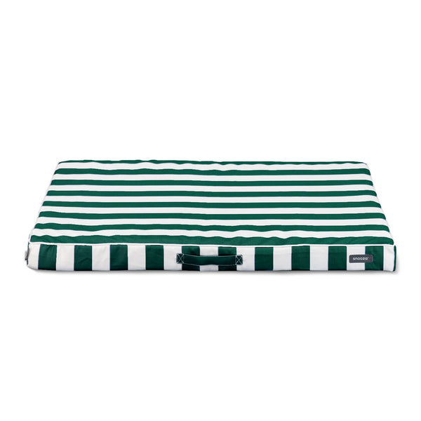 Snooza Alfresco Dream Dog Orthobed Ivory Green Stripe