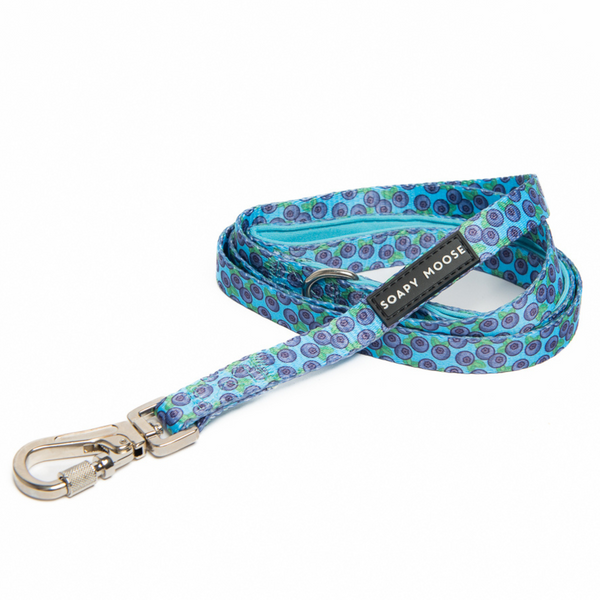 Soapy Moose Blueberries Dog Lead Thin