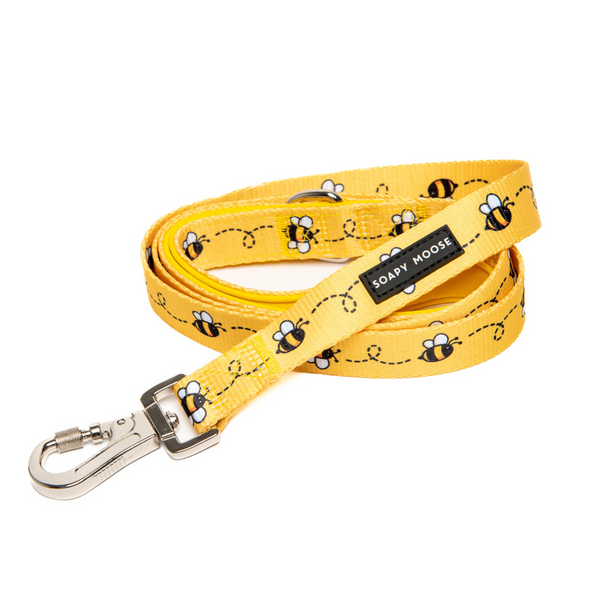 Soapy Moose Busy Bees Dog Lead Regular