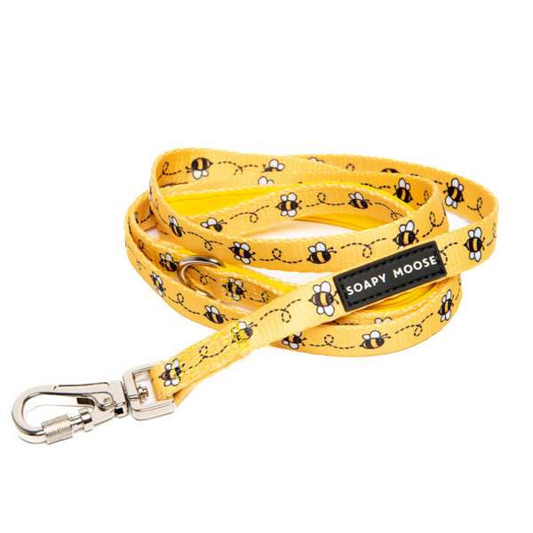 Soapy Moose Busy Bees Dog Lead Thin