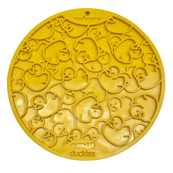SodaPup Duckies eMat Dog Lick Mat Yellow