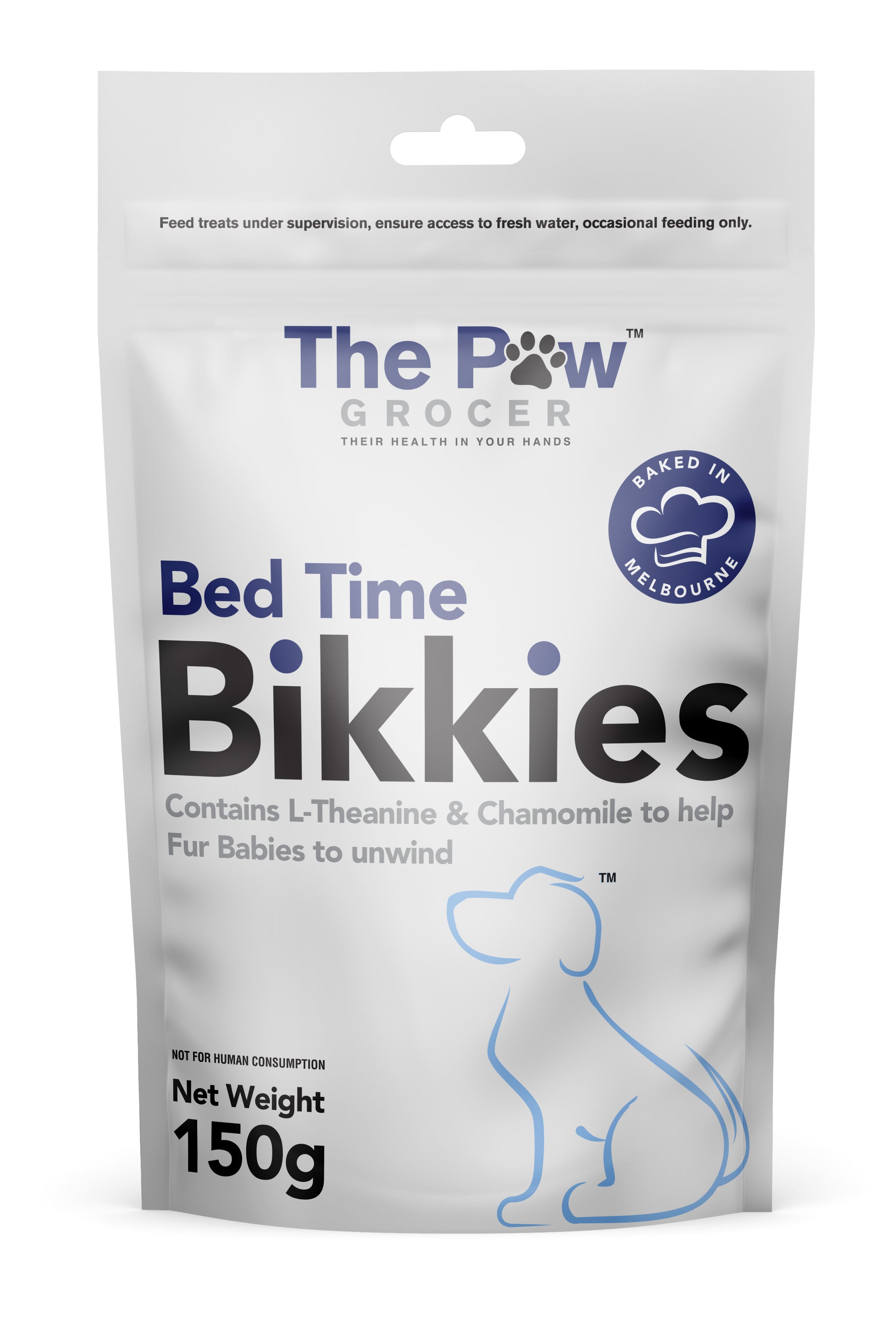 The Paw Grocer Dog Treat Bikkies Bed Time 150g