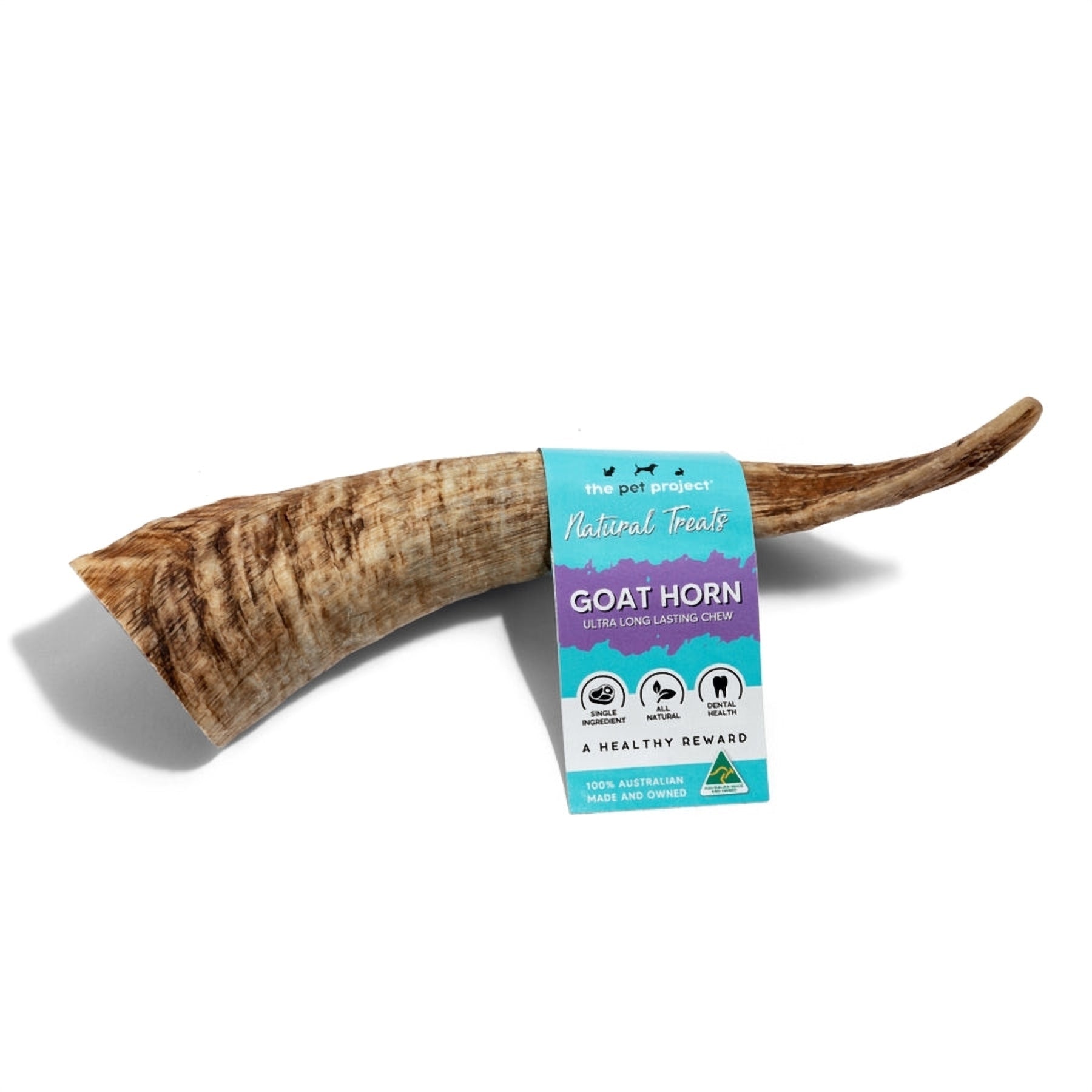 The Pet Project Dog Treat All Natural Goat Horn