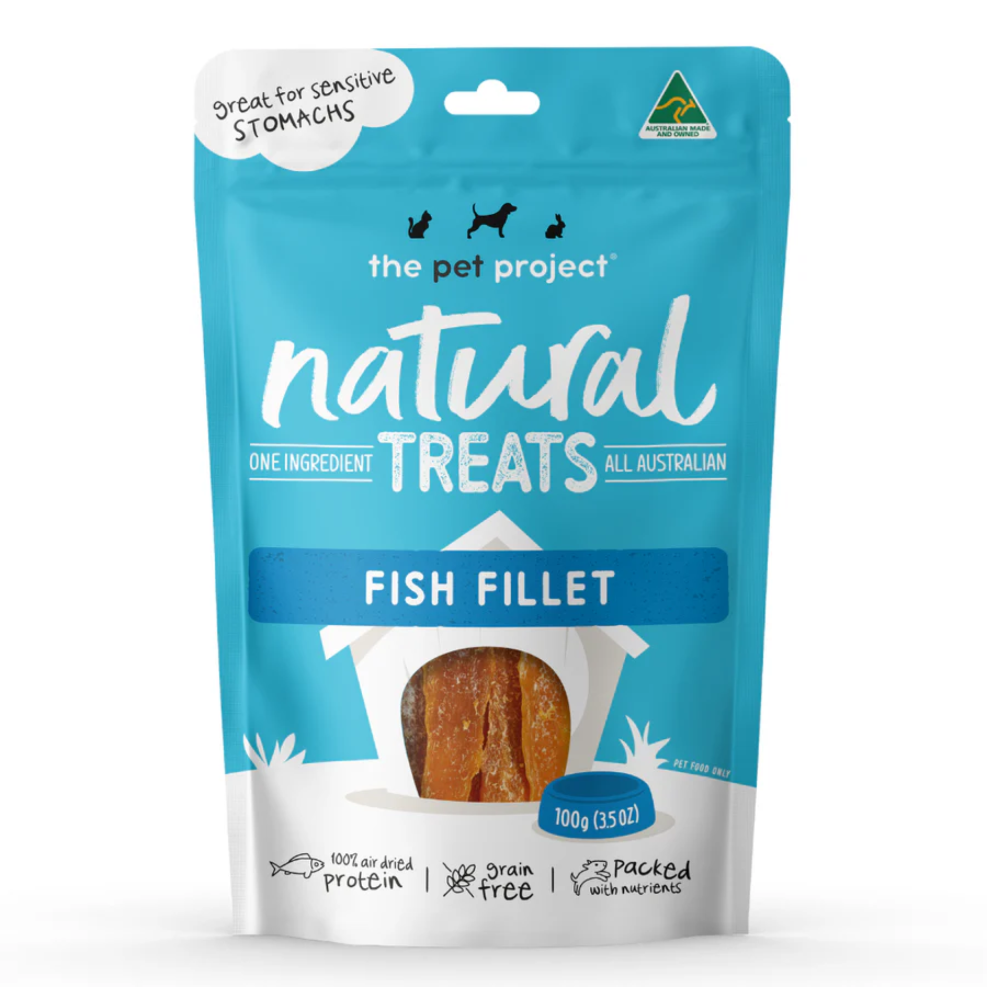 The Pet Project Dog Treat Fish Fillets 100g
