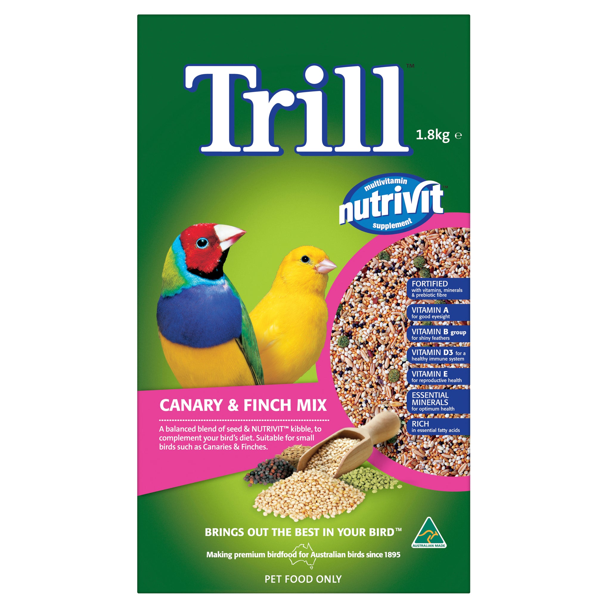 Trill Canary & Finch Mix 1.8kg