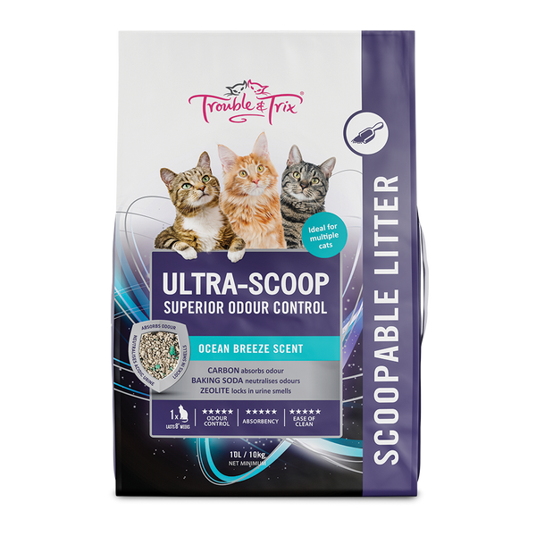 Trouble and Trix Ultra-Scoop Superior Odour Control Cat Litter 10L