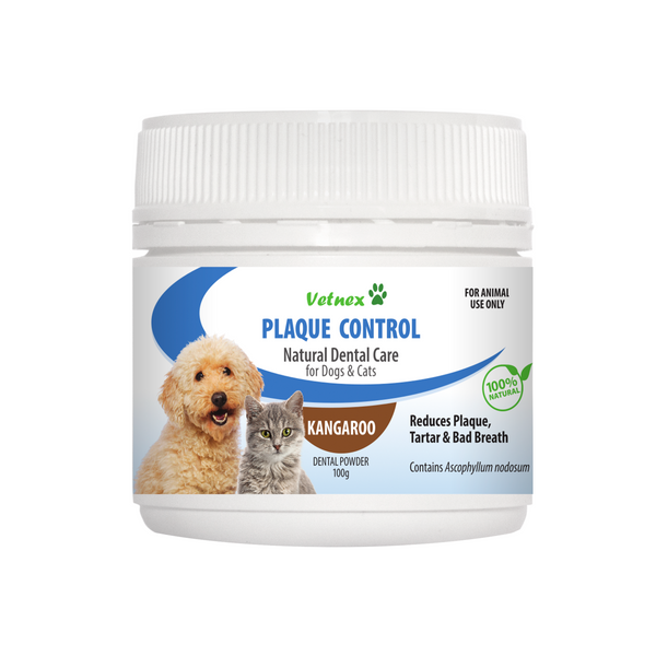 Vetnex Plaque Control Dental Powder Kangaroo for Dogs & Cats 100g