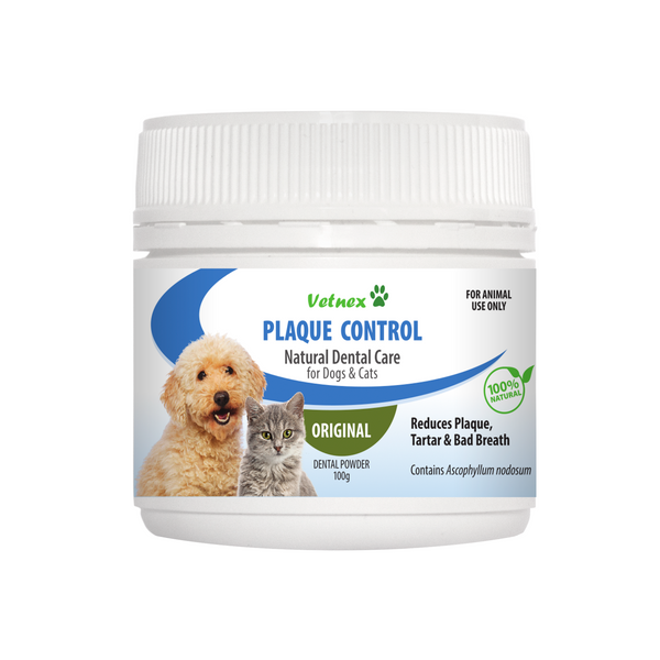 Vetnex Plaque Control Dental Powder Original for Dogs & Cats 100g