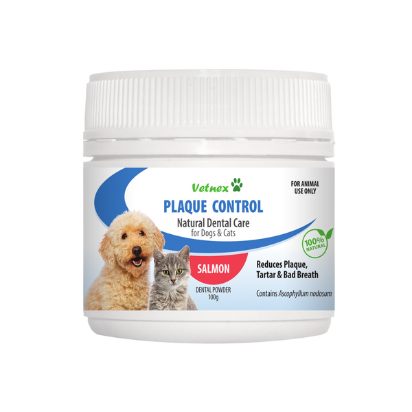 Vetnex Plaque Control Dental Powder Salmon for Dogs & Cats 100g