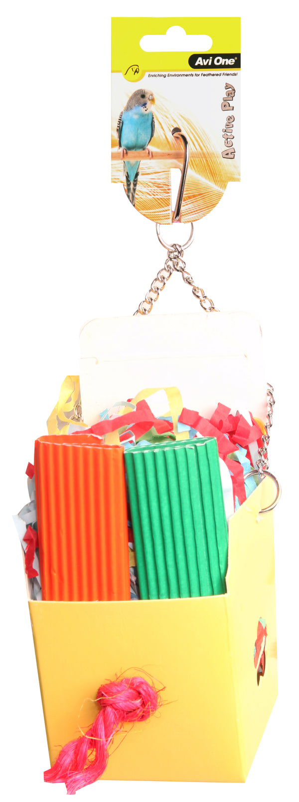 Avi One Bird Toy Box with Paper and Popsicles
