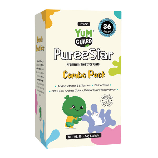 YumGuard Puree Star Cat Treat Combo Pack 36 Pack