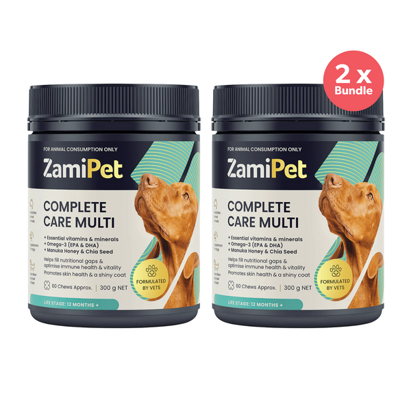 ZamiPet Complete Care Multi Chews for Dogs 300g 60 Pack x 2
