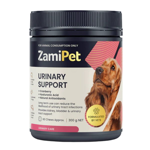 ZamiPet Urinary Support Chews for Dogs 300g 60 Pack