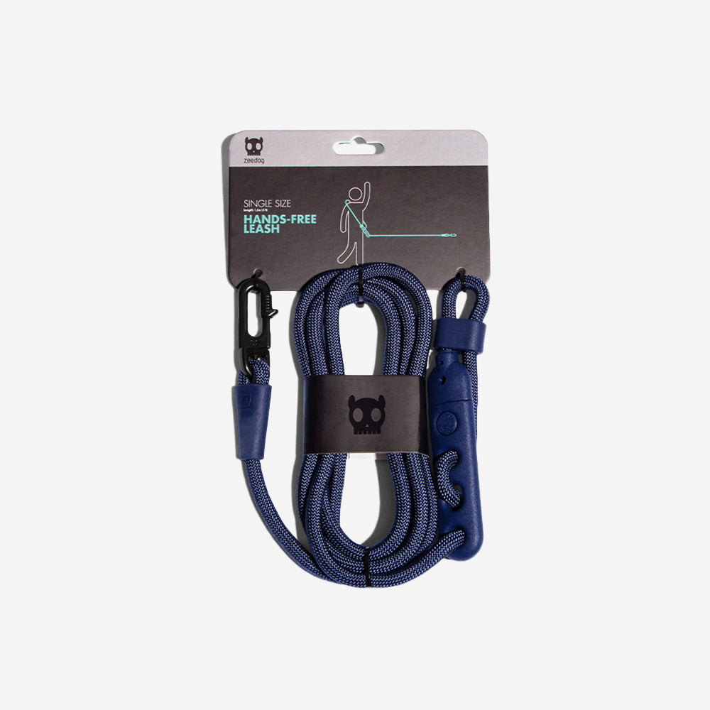 Zee Dog Deep Blue HandsFree Dog Lead