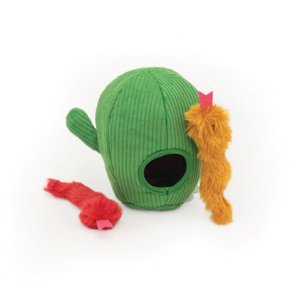 Zippyclaws Burrow Snakes In Cactus Cat Toy