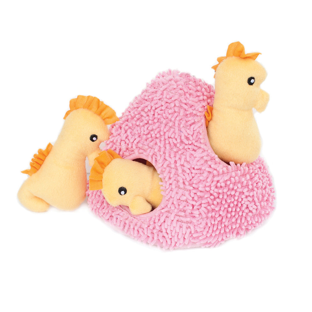 Zippypaws Burrow Seahorse Dog Toy