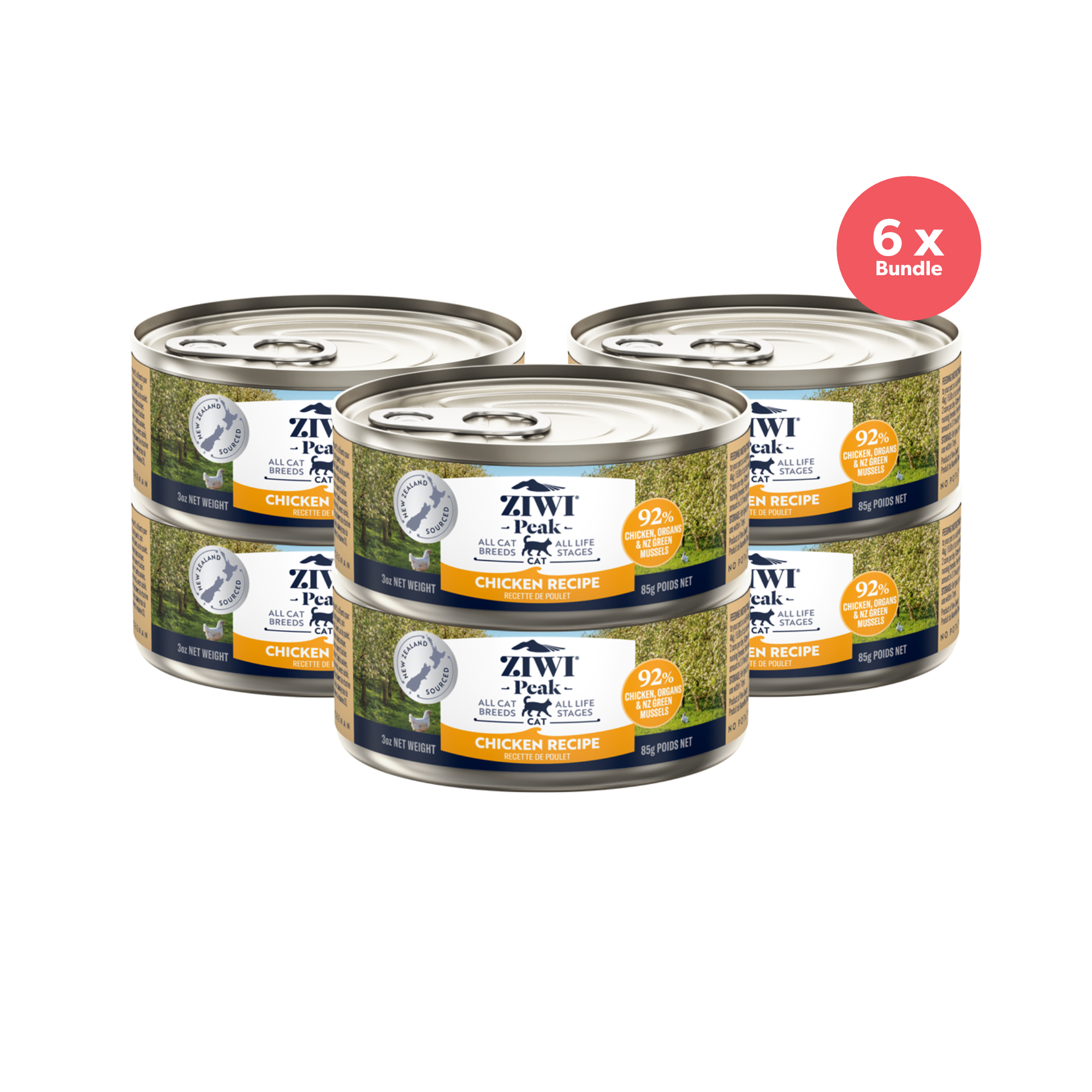 Ziwi Peak Cat Can Food Chicken 85g x 6
