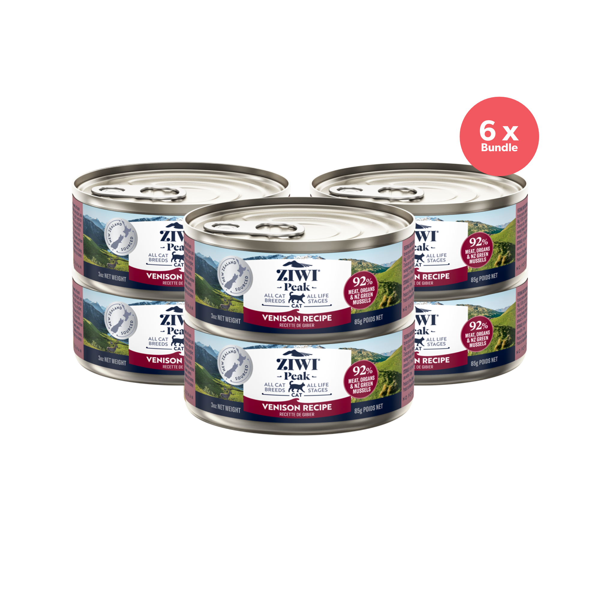 Ziwi Peak Cat Can Food Venison 85g x 6