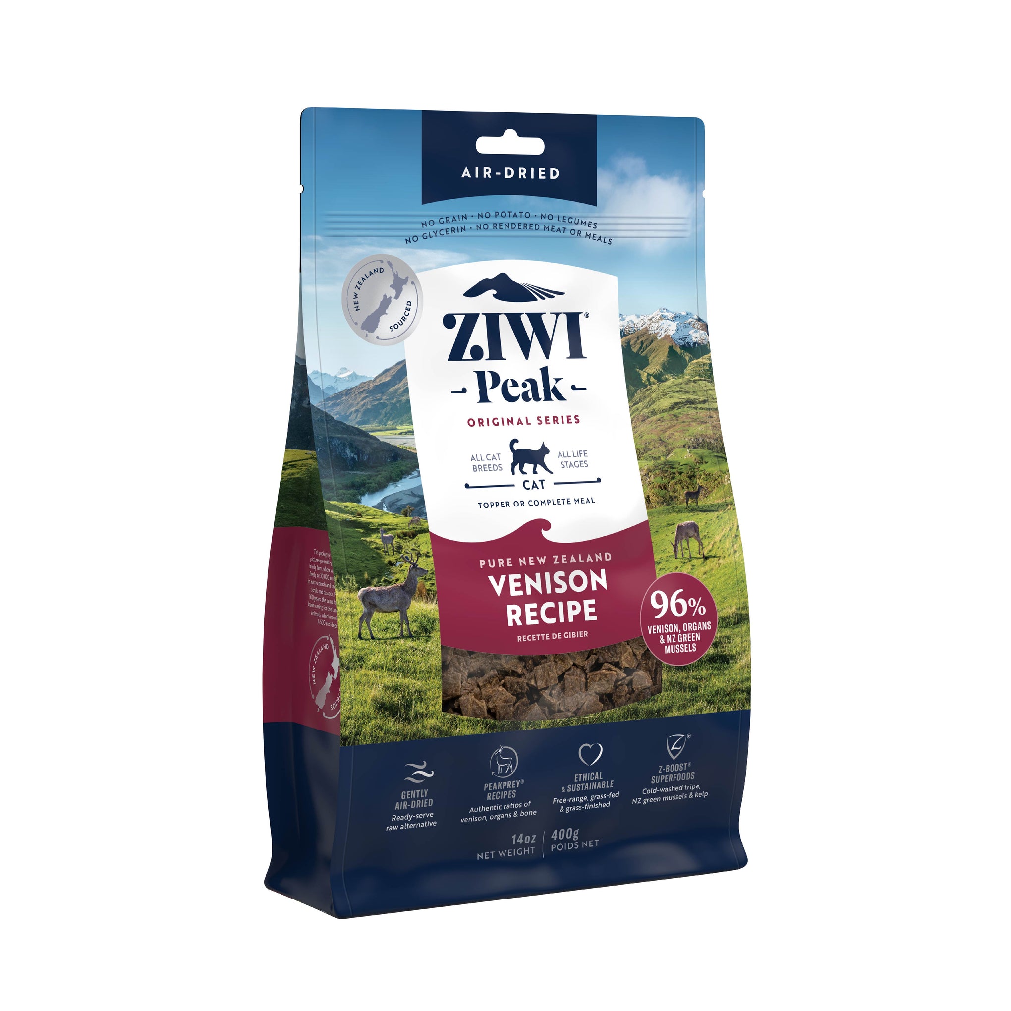 Ziwi Peak Cat Food Air Dried Venison 400g