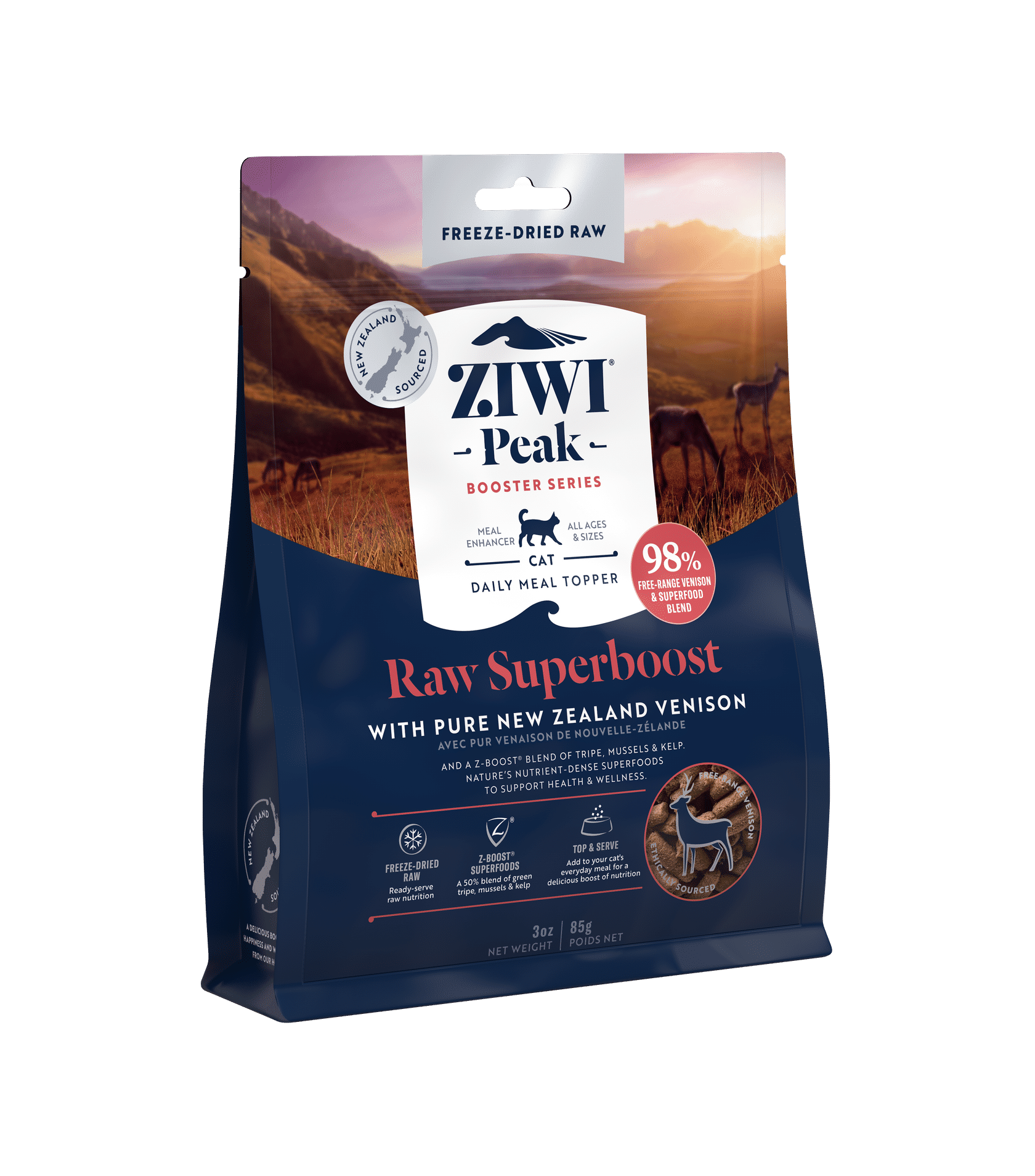 Ziwi Peak Cat Freeze Dried Superboost Venison 85g