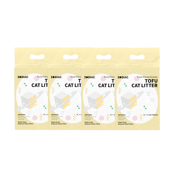 ZODIAC Fruity Tofu Original Cat Litter 2.5kg x 4