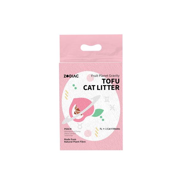 ZODIAC Fruity Tofu Peach Cat Litter 2.5kg