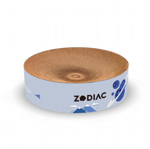 ZODIAC Round Cat Scratcher Blueberry