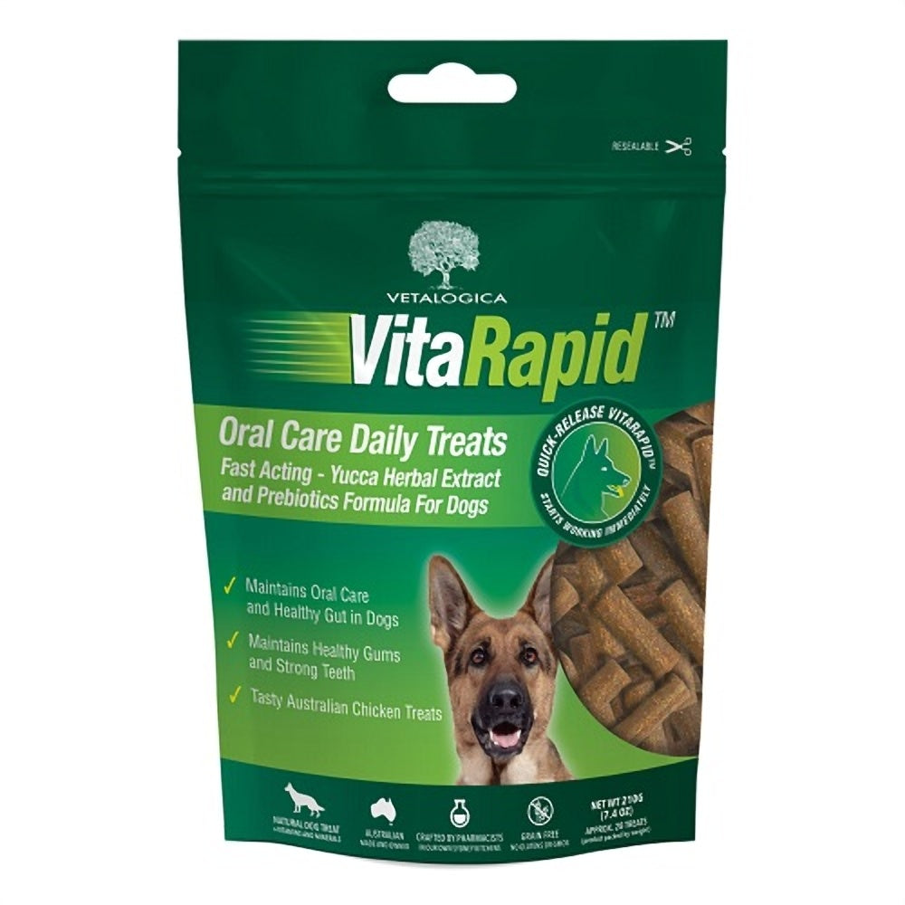 Vetalogica Vitarapid Dog Oral Care Daily Treats 210g