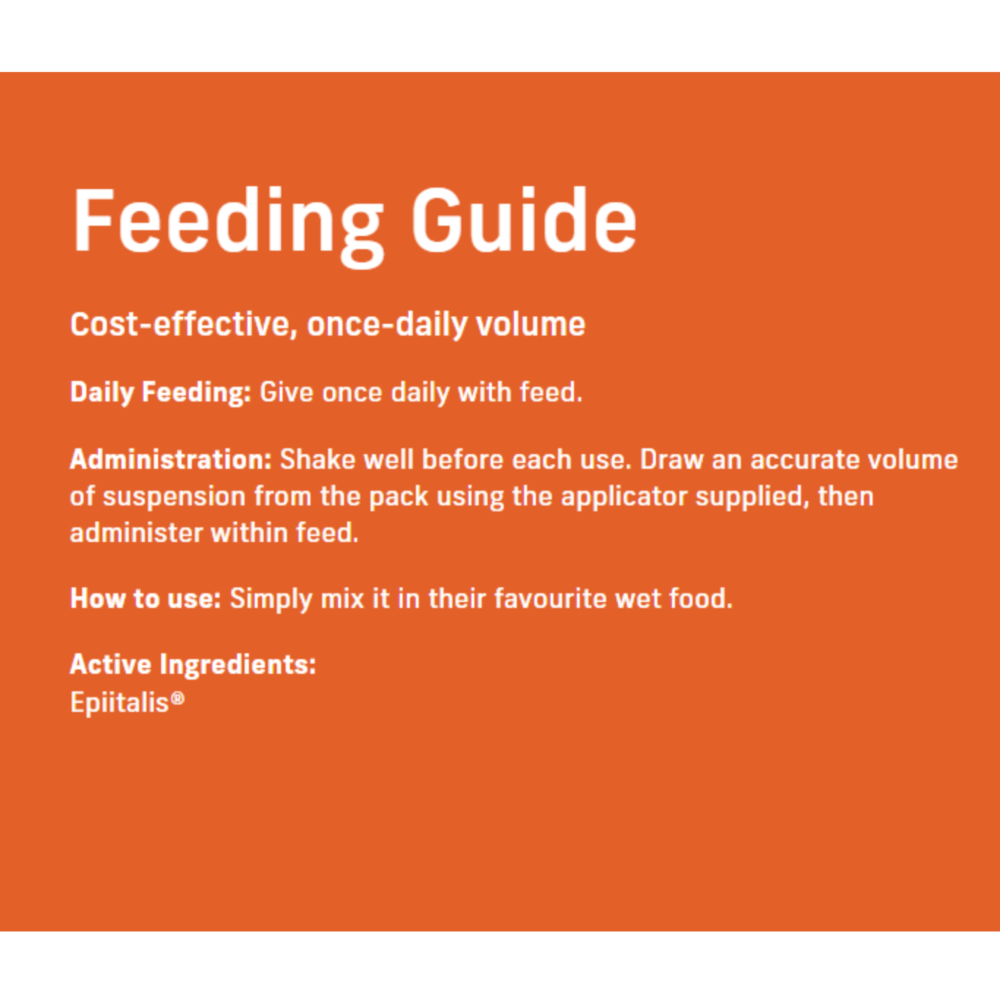 4CYTE Epiitalis Forte Joint Supplement Gel for Cats 50ml