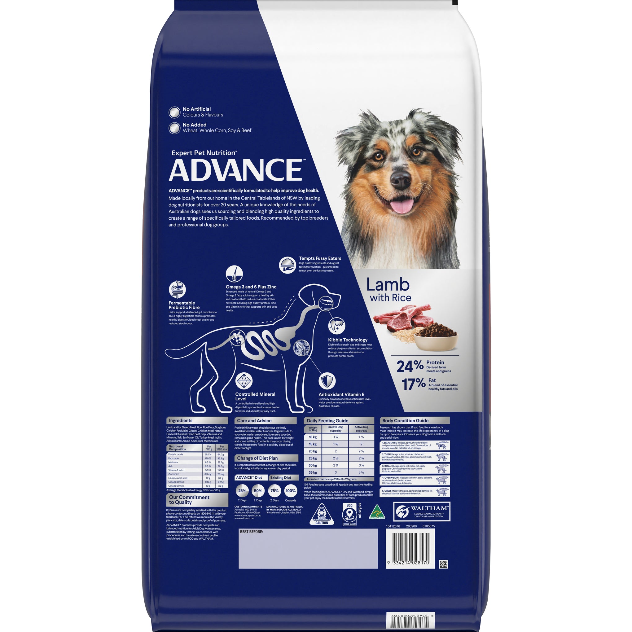 Advance Lamb and Rice Adult Dog Medium Breed Dry Dog Food