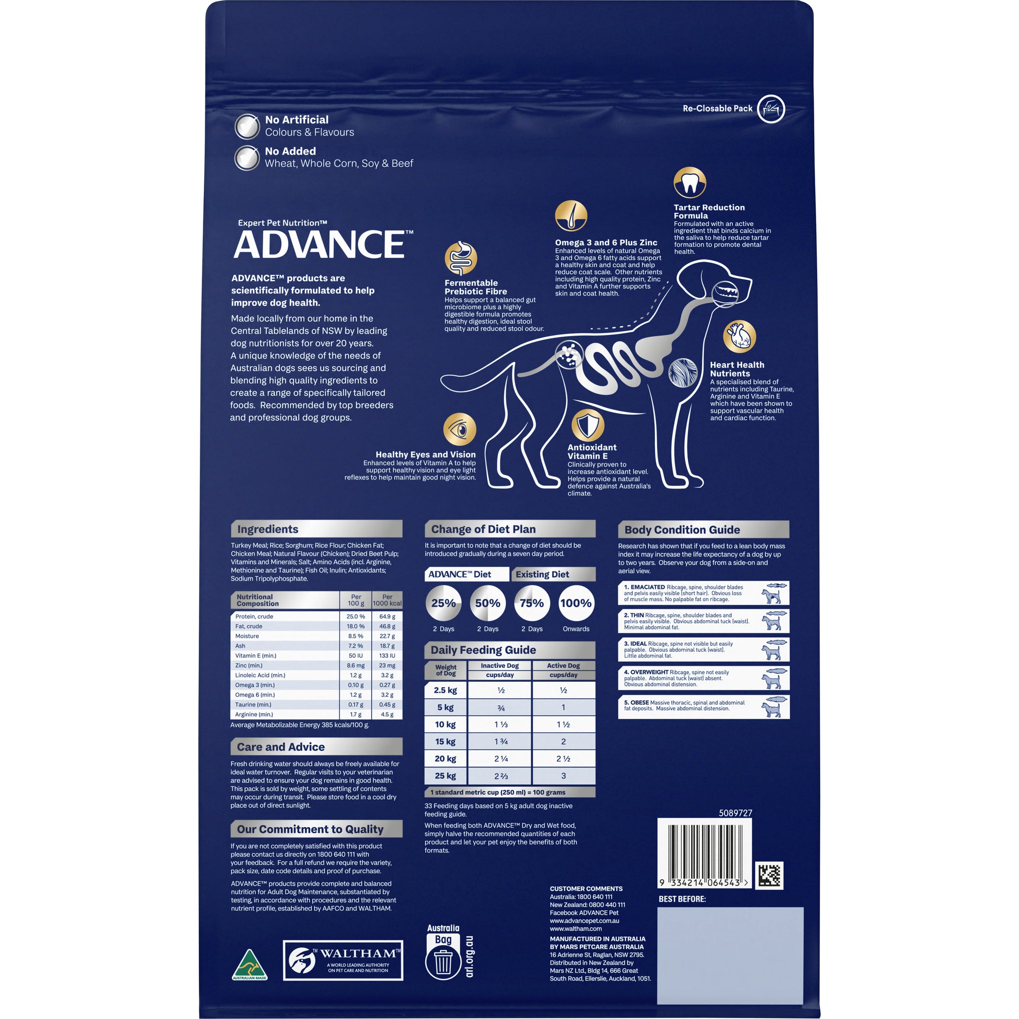 Advance Turkey with Rice Small Oodles Adult Dry Dog Food