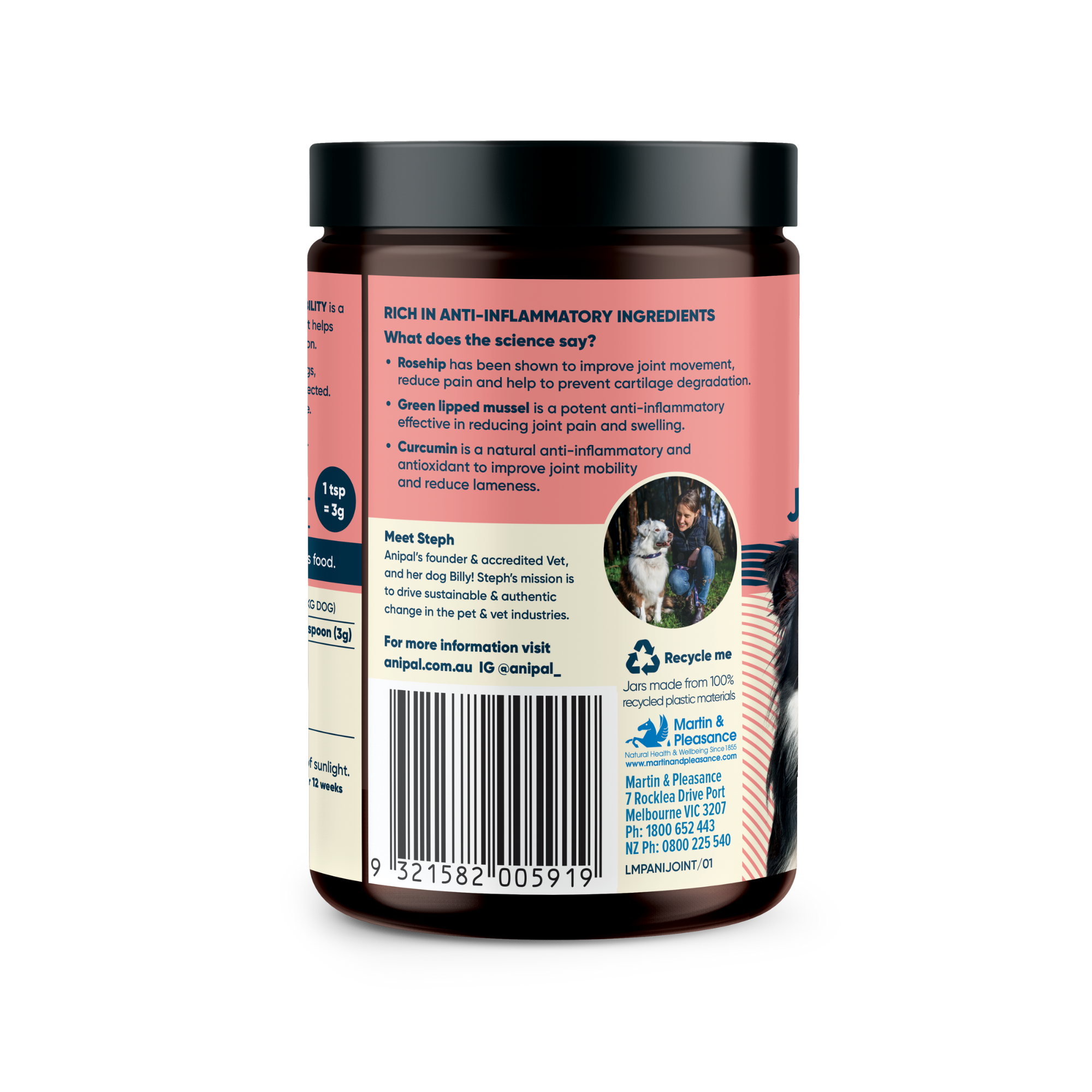 Anipal Dog Joint Formula Powder Meal Topper 135g