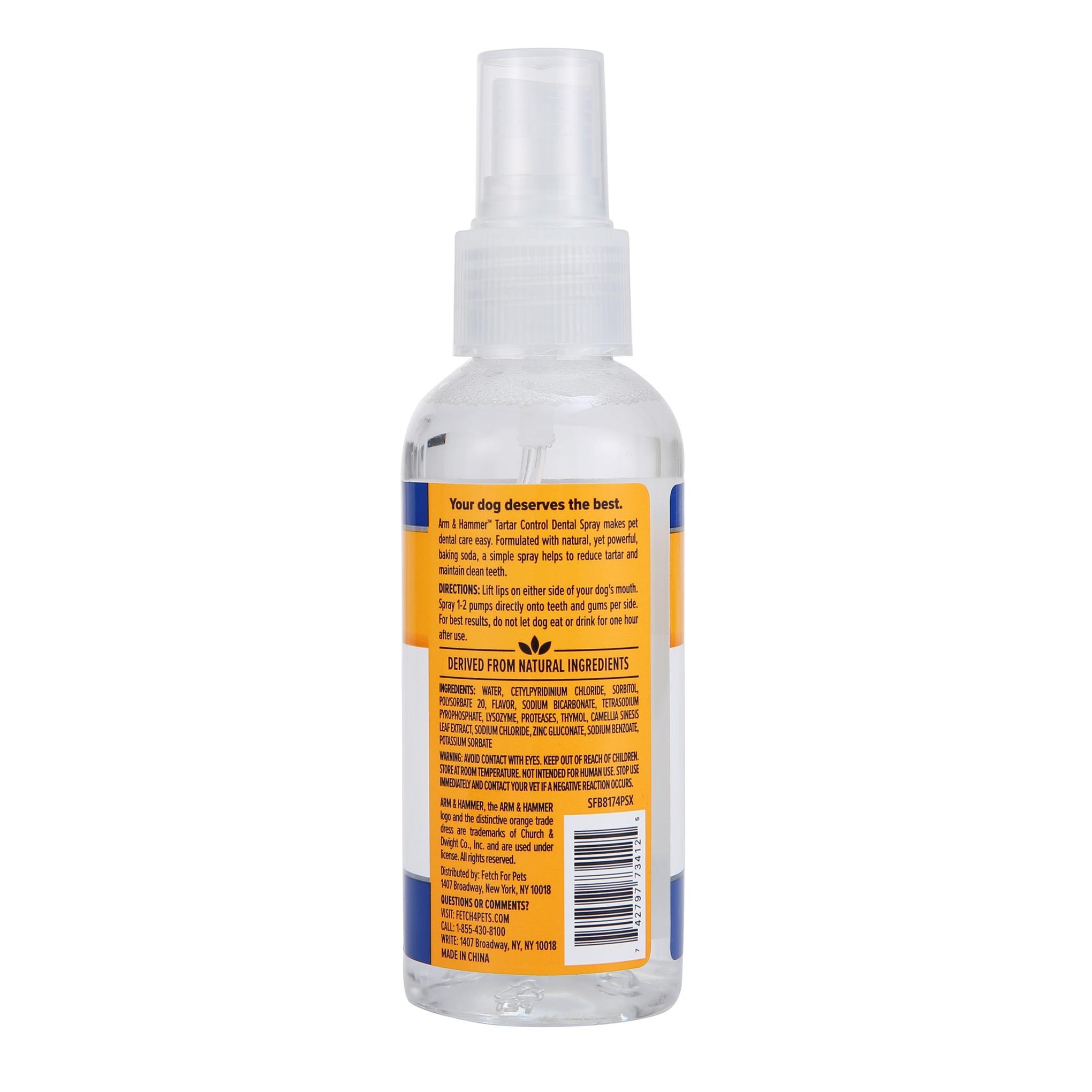 Arm and Hammer Tartar Control Dental Spray for Dogs Mint