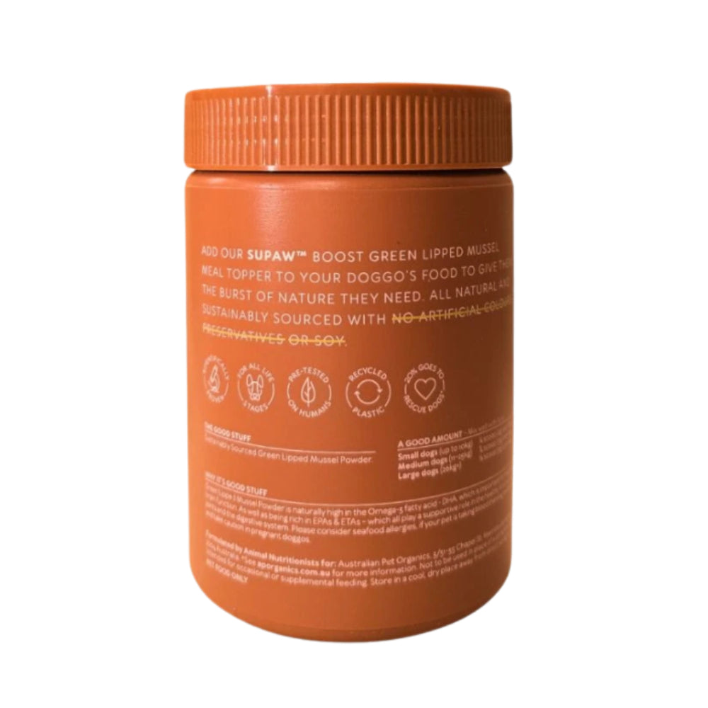 Australian Pet Organics Green Lipped Mussel Powdered Dog Supplement 280g