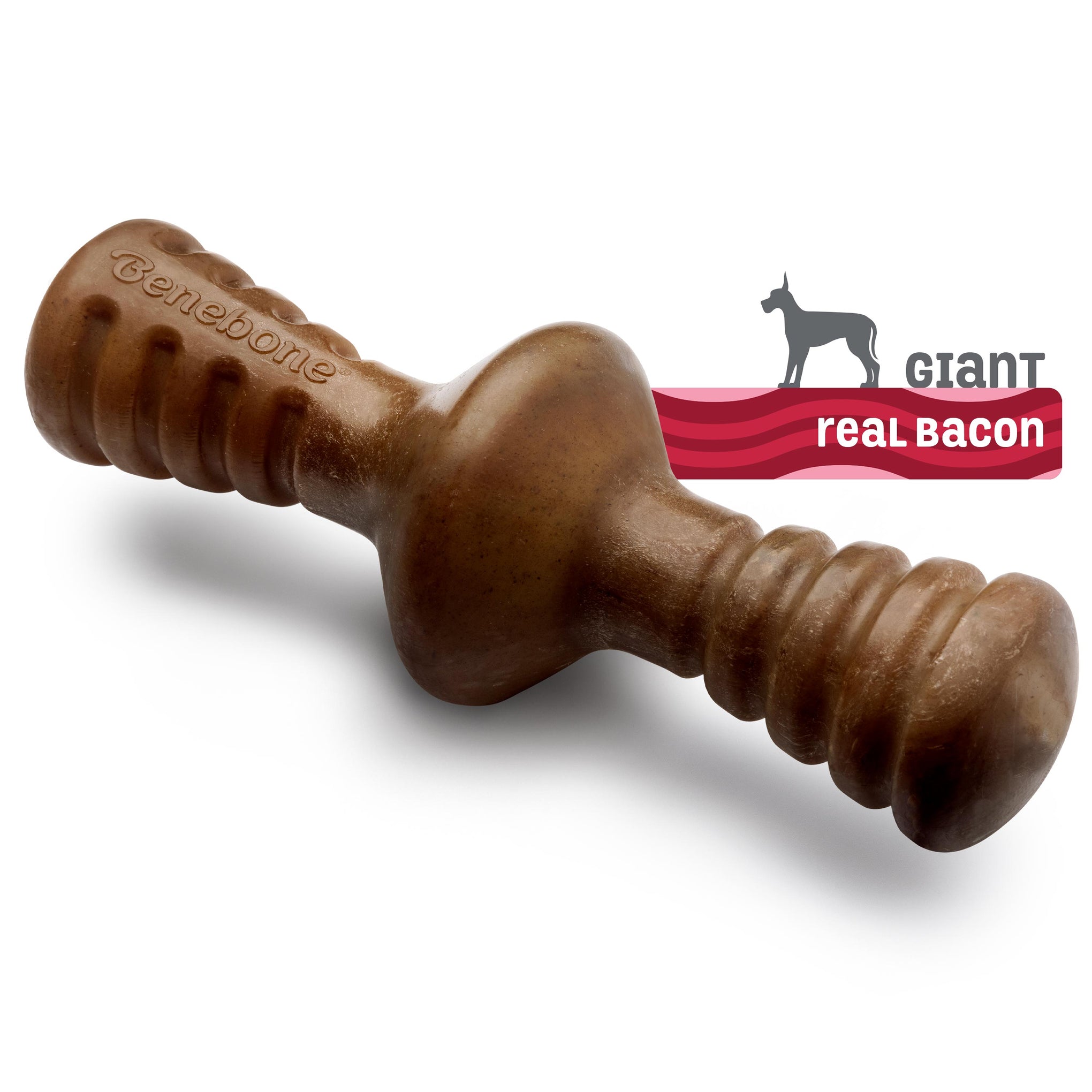 Benebone Zaggler Bacon Dog Toy