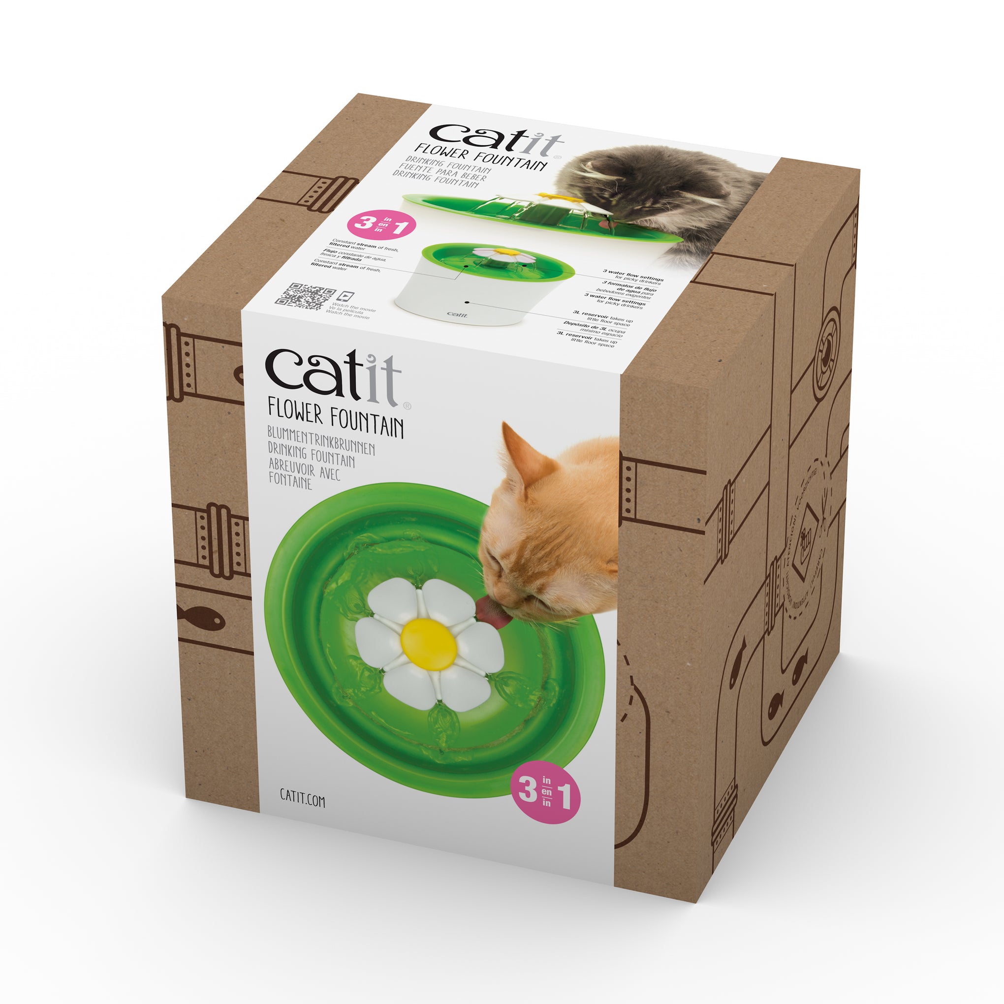 Catit 2.0 Senses Cat Flower Water Fountain 3L