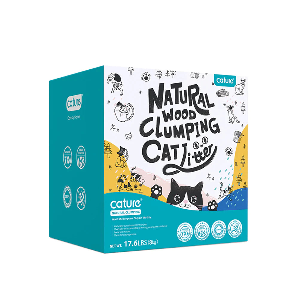 Cature Natural Wood Clumping Smart Pellets Cat Litter