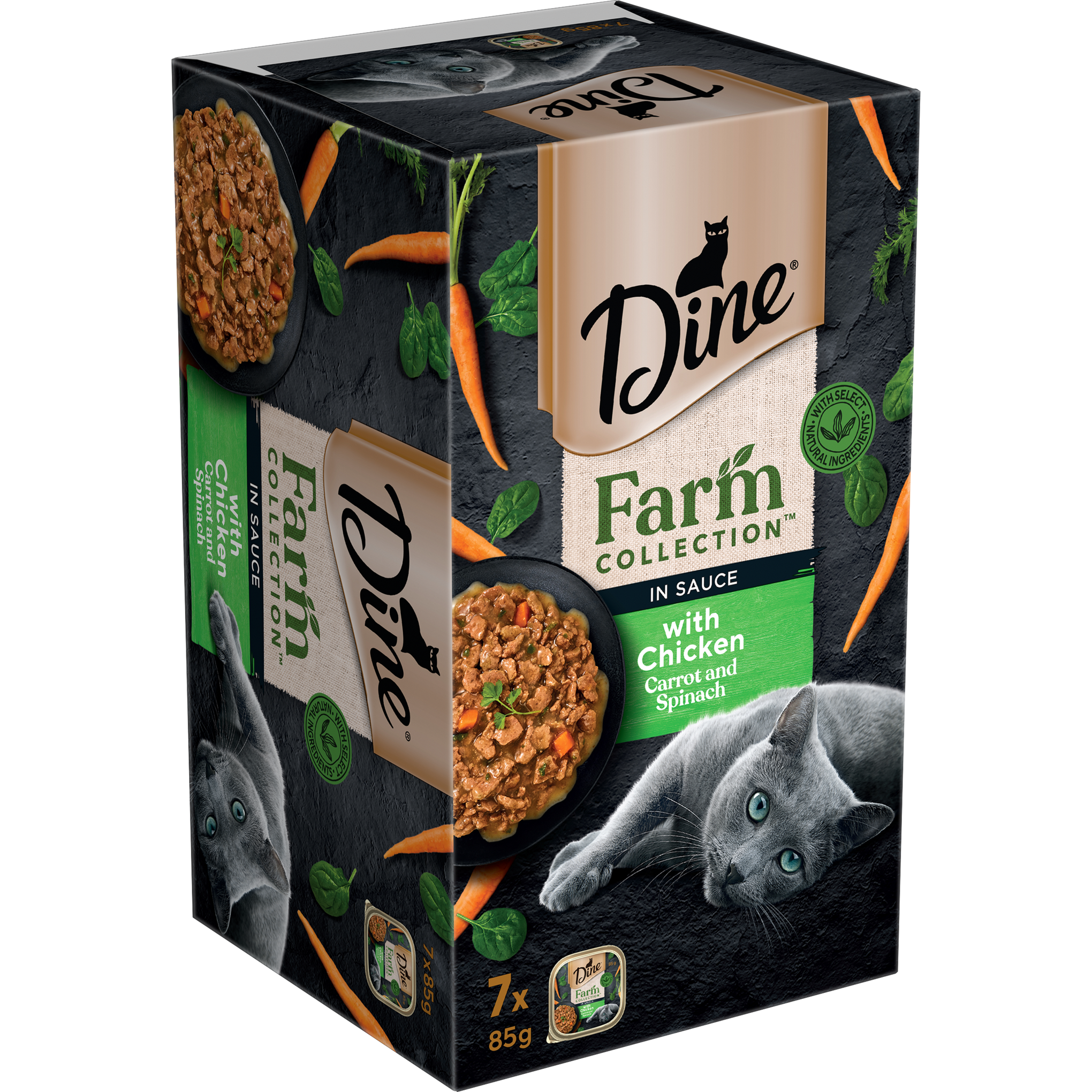 Dine Farm Collection Chicken with Carrot and Spinach 85g