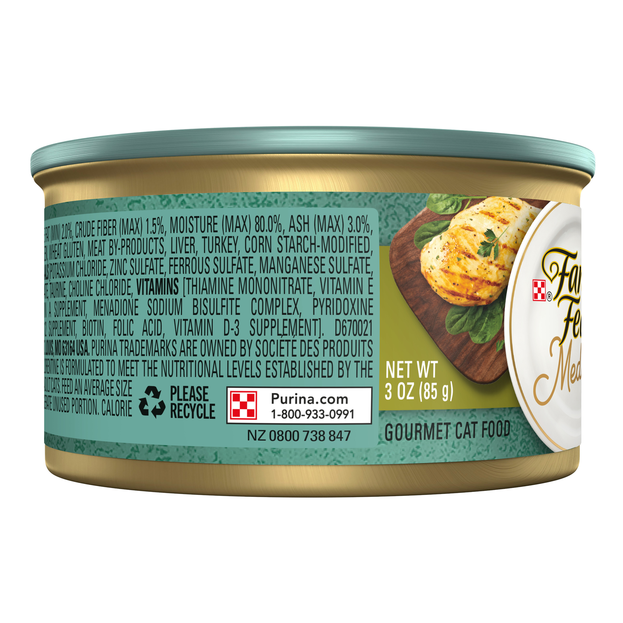 Fancy Feast Medleys White Meat Chicken Florentine And Garden Greens Adult Wet Cat Food 85g x 48