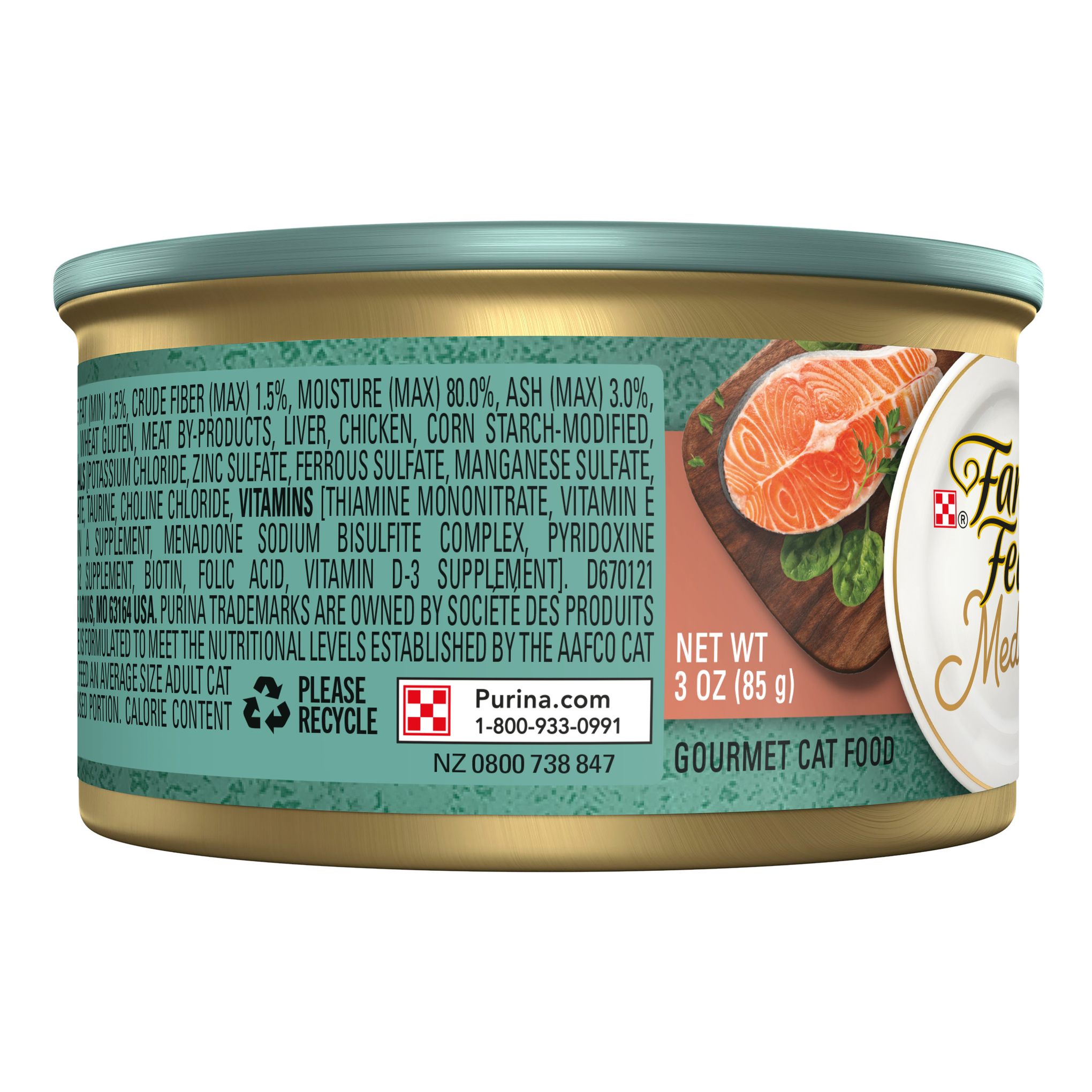 Fancy Feast Medleys Wild Salmon Florentine With Garden Greens Adult Wet Cat Food 85g x 48