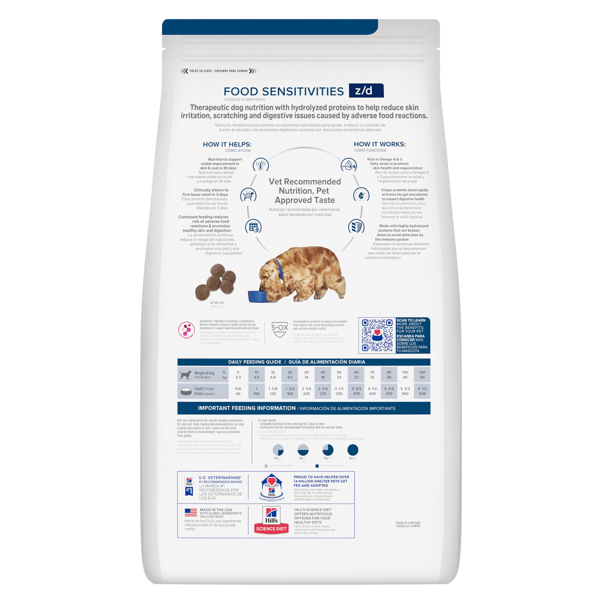 Hill's Prescription Diet z/d Skin/Food Sensitivities Dry Dog Food