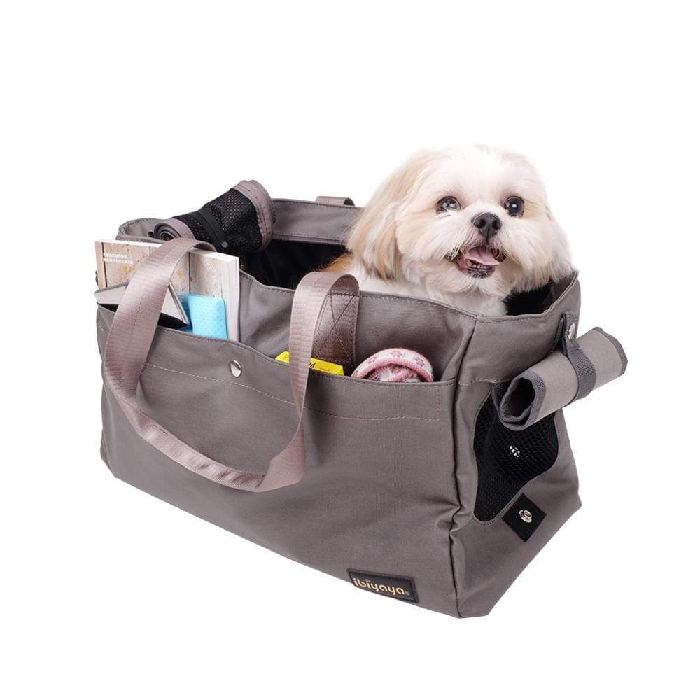 Ibiyaya Canvas Pet Tote Carrier Grey