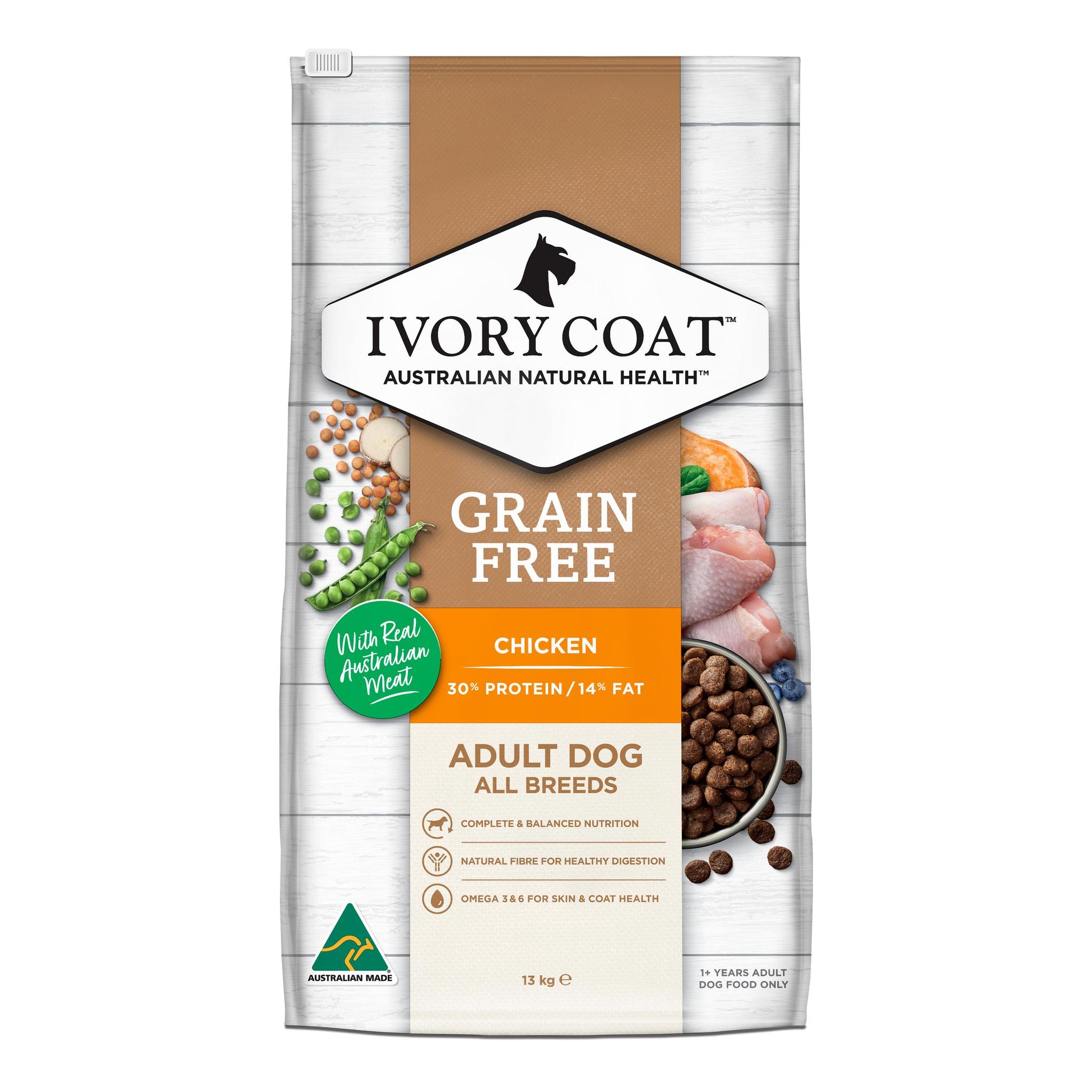 Ivory Coat Grain Free Adult Chicken Dry Dog Food