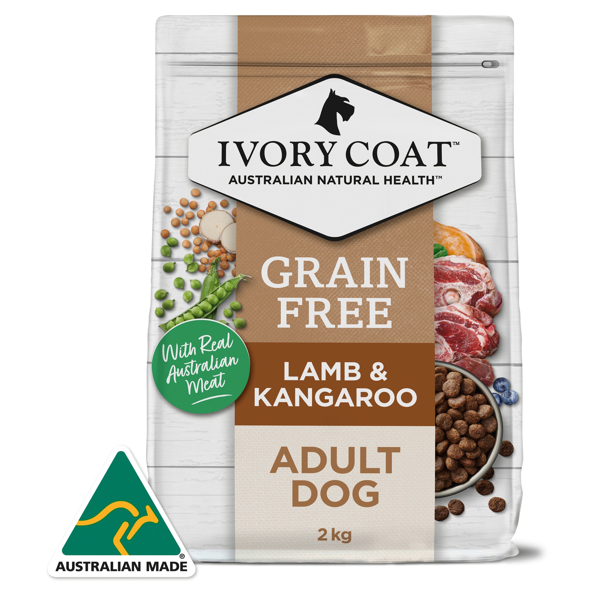 Ivory Coat Adult Grain Free Lamb & Kangaroo Dry Dog Food