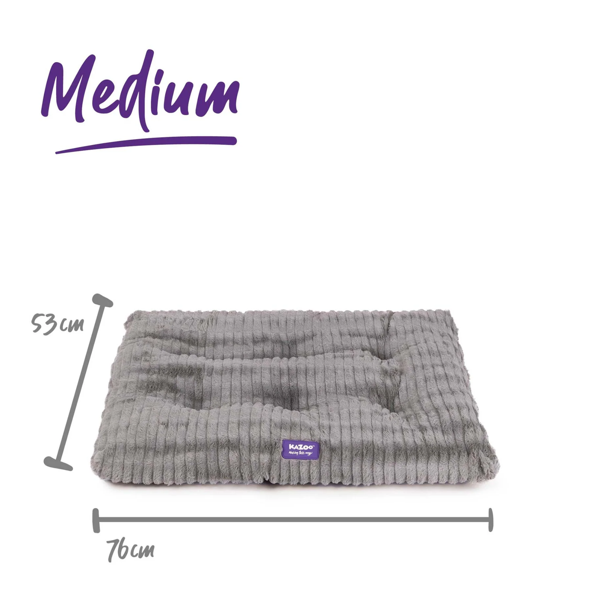 Kazoo Soft Dog Crate Cushion Storm Grey
