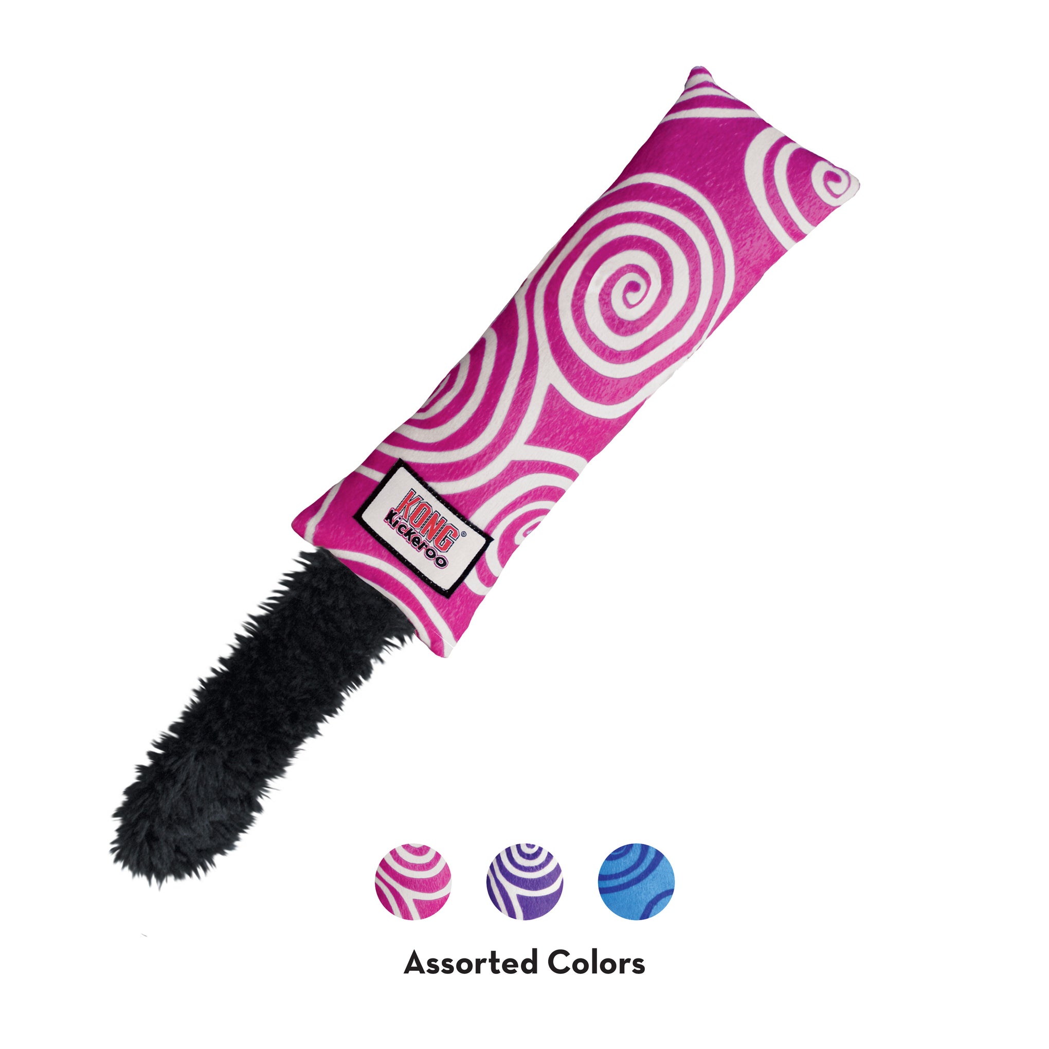 KONG Kickeroo Swirl Pattern Cat Toy