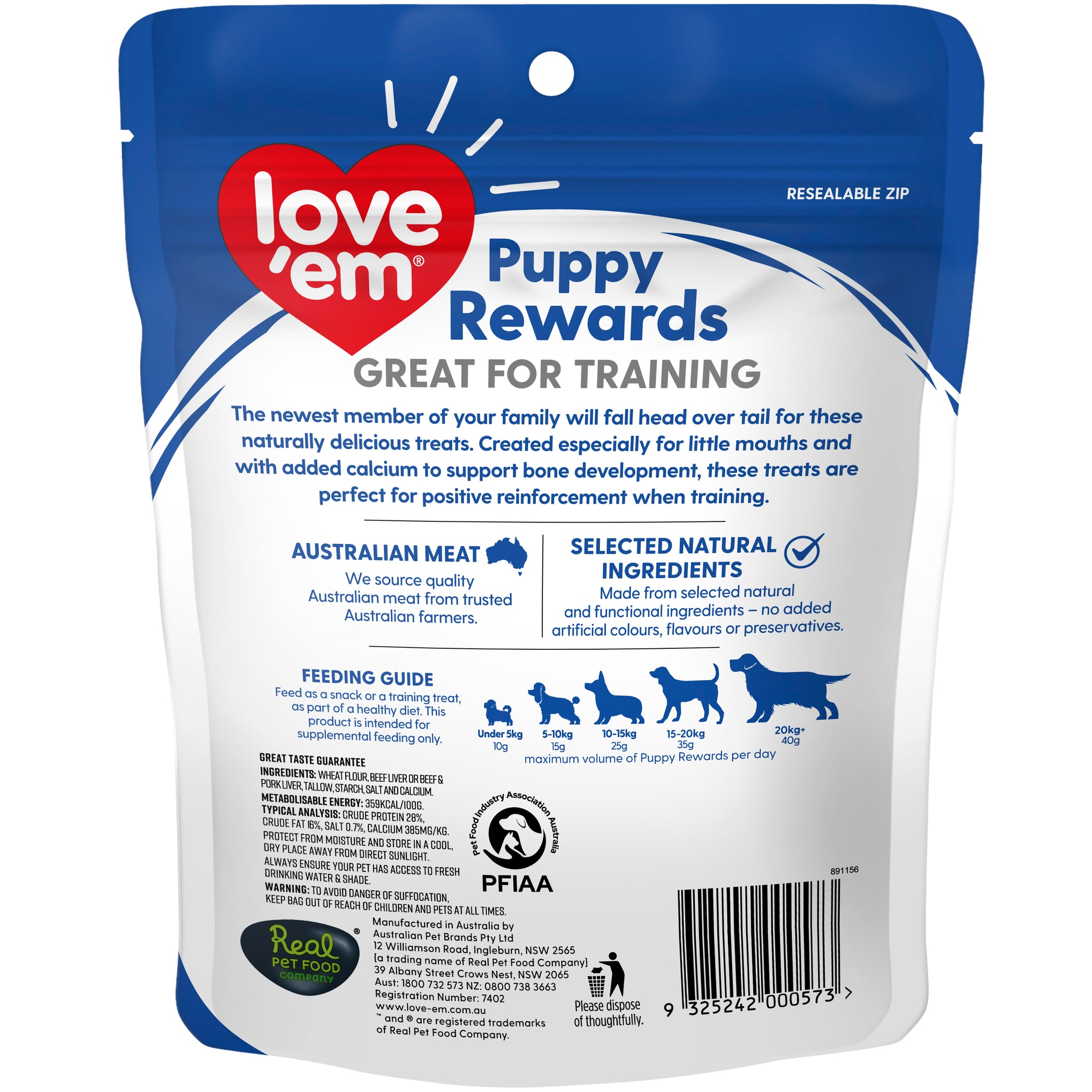 Love Em Puppy Rewards Dog Treats 200g