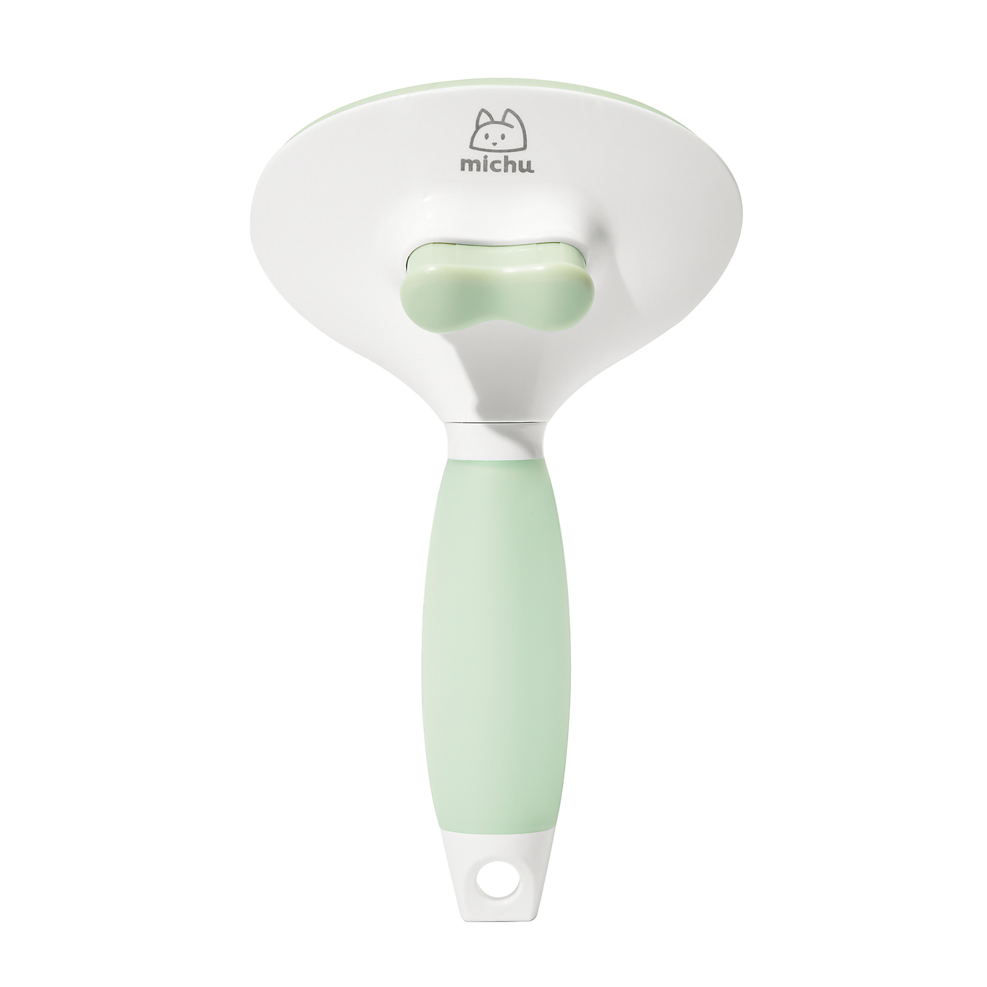 Michu Cream Round Head Grooming Dog and Cat Brush